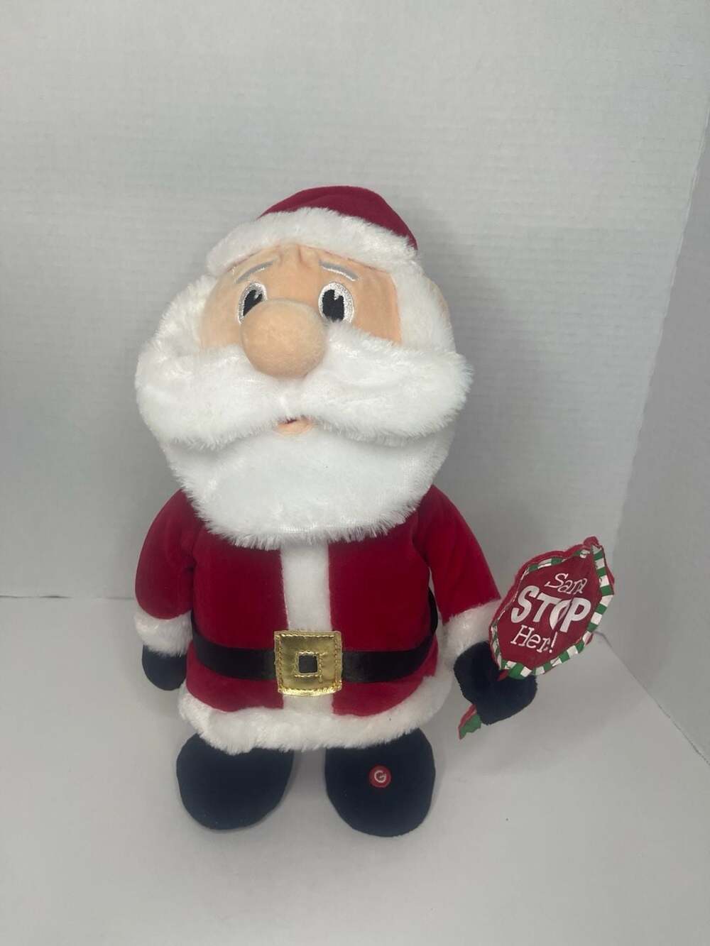 Gemmy Animated Singing Santa Claus Plush “I Saw The Sign” Works Great!